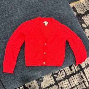Cat & Jack red button sweater
